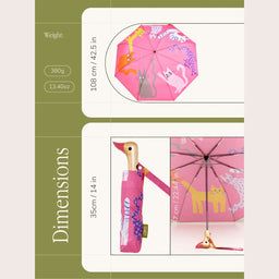 Fuchsia Arty Cats Duck Umbrella - Original Duckhead