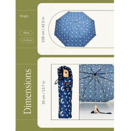 Sleep-Friendly Navy Nanga Compact Duck Umbrella - Original Duckhead