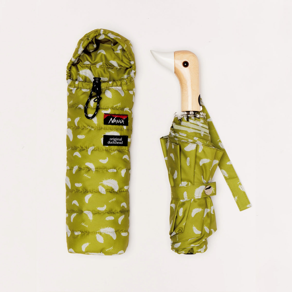 Sleep-Friendly Khaki Nanga Compact Duck Umbrella - Original Duckhead