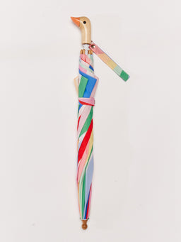 Rainbow Stripes Duckling Umbrella - Meri Meri - Original Duckhead