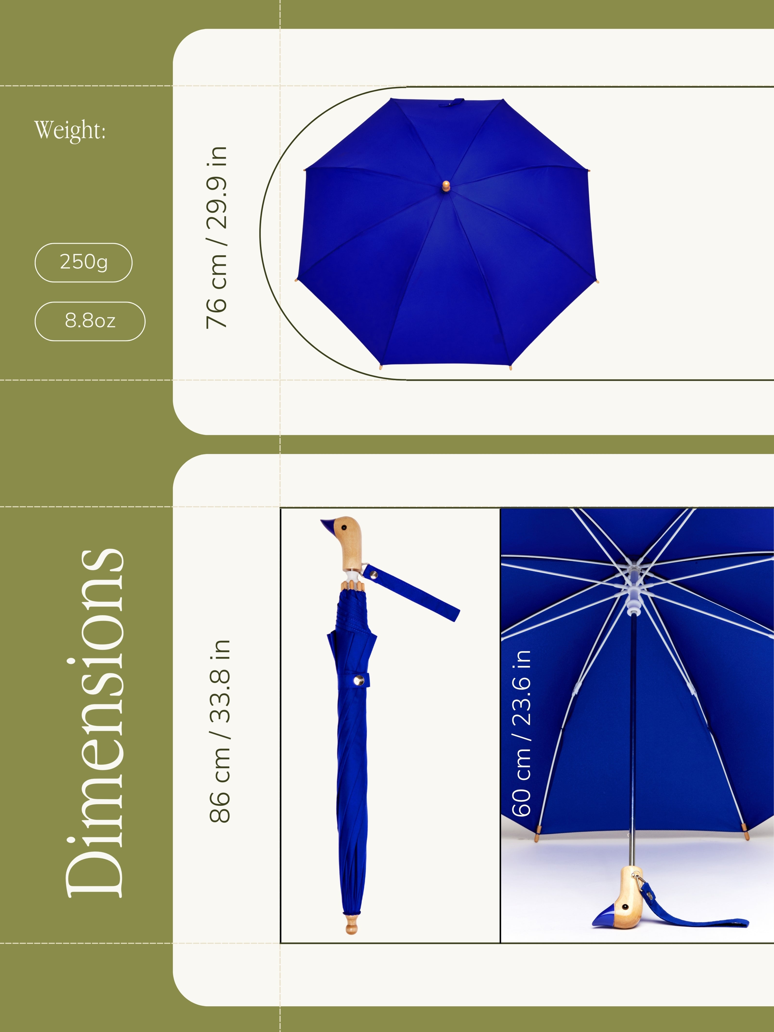 Royal Blue Duckling Umbrella - Original Duckhead